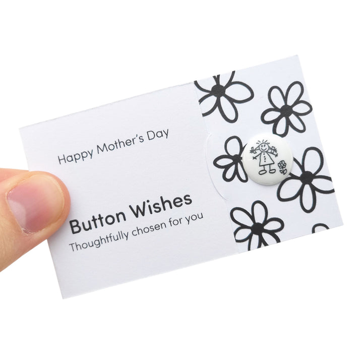 Happy Mother's Day | Button Wishes Sew On Token | Mini Gift | Cracker Filler