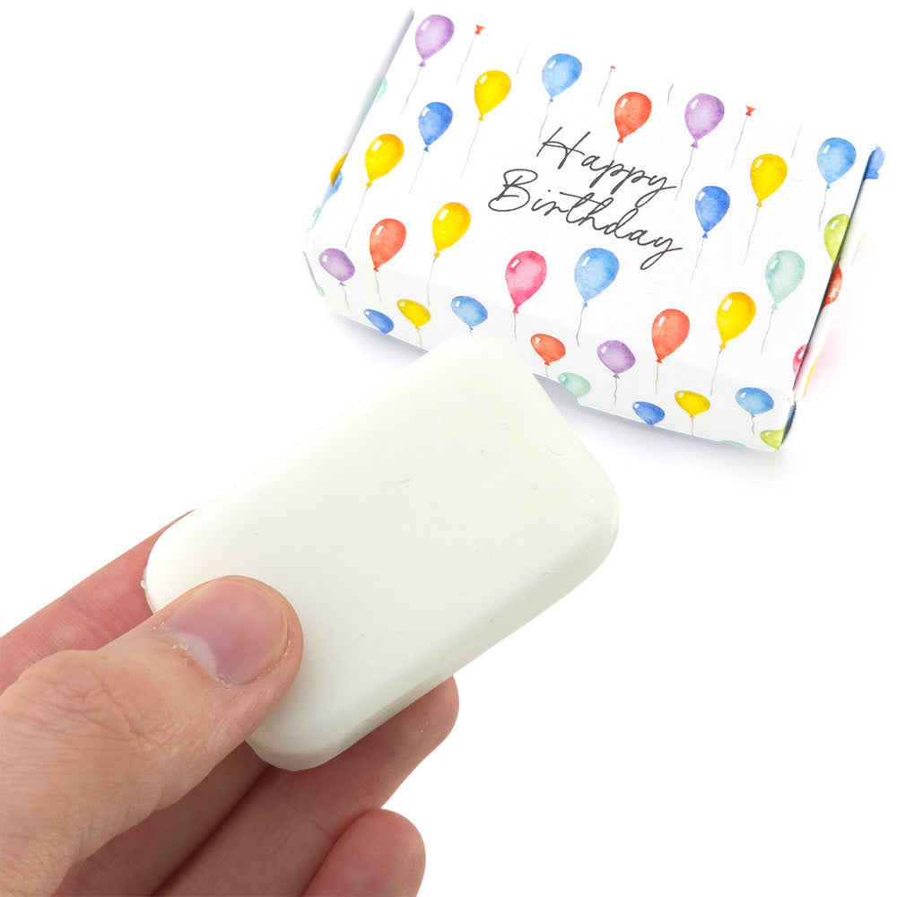 Happy Birthday | Coconut | 20g Travel Soap Bar | Mini Gift | Cracker Filler