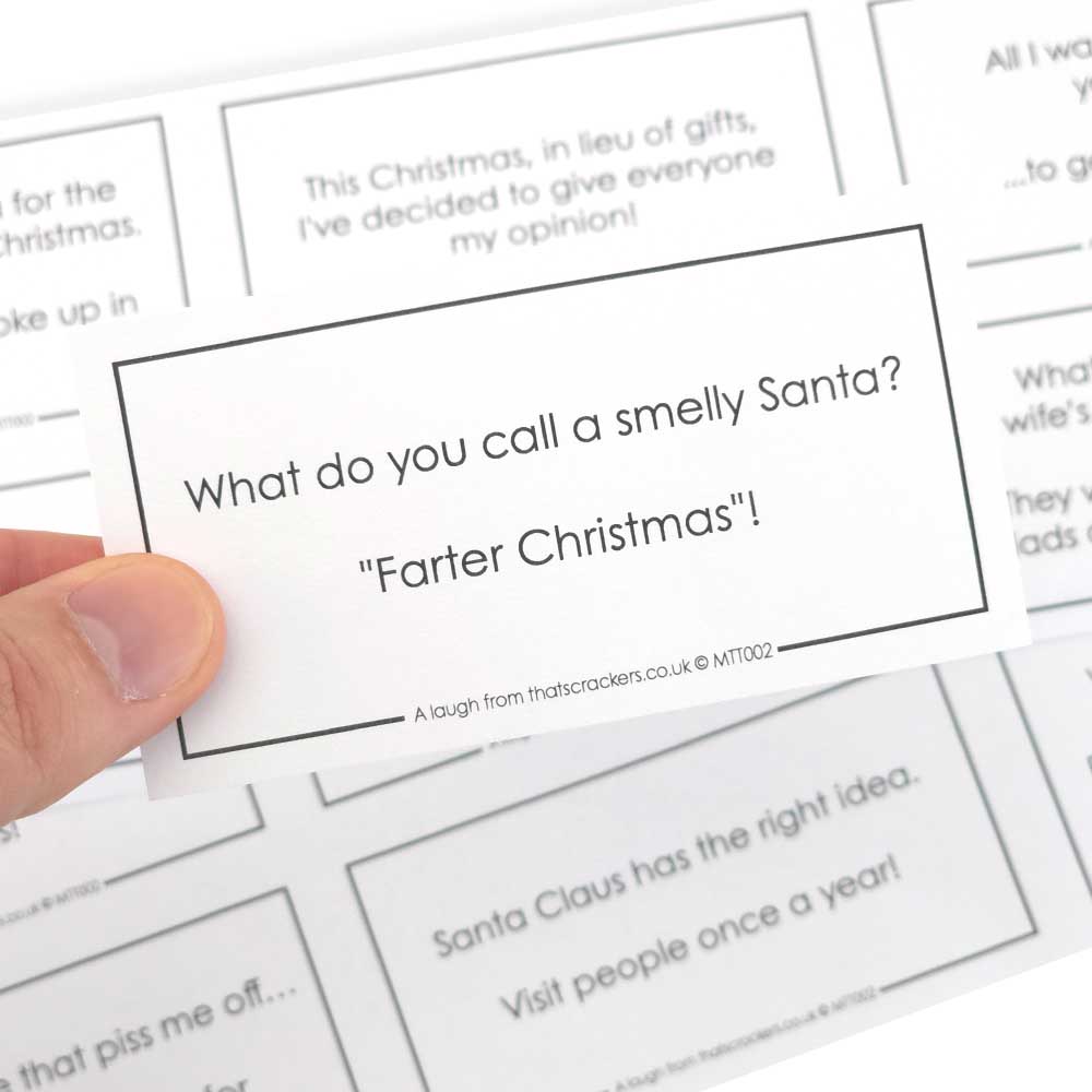 Risque Christmas Cracker Jokes for Adults | Set of 12 | For Cracker Making