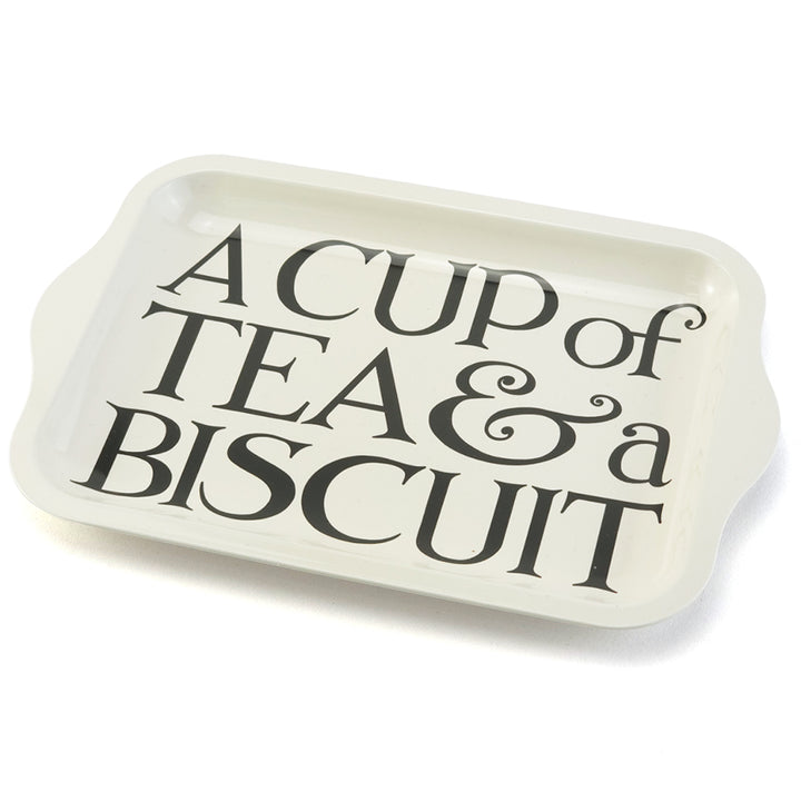 A Cup Of Tea & A Biscuit | Tinware Tray | 24 x 16cm | Emma Bridgewater Gift