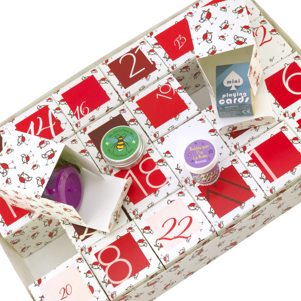Advent Calendar Making Kit | 24 Cube Boxes & Outer Box | Chirpy Robin