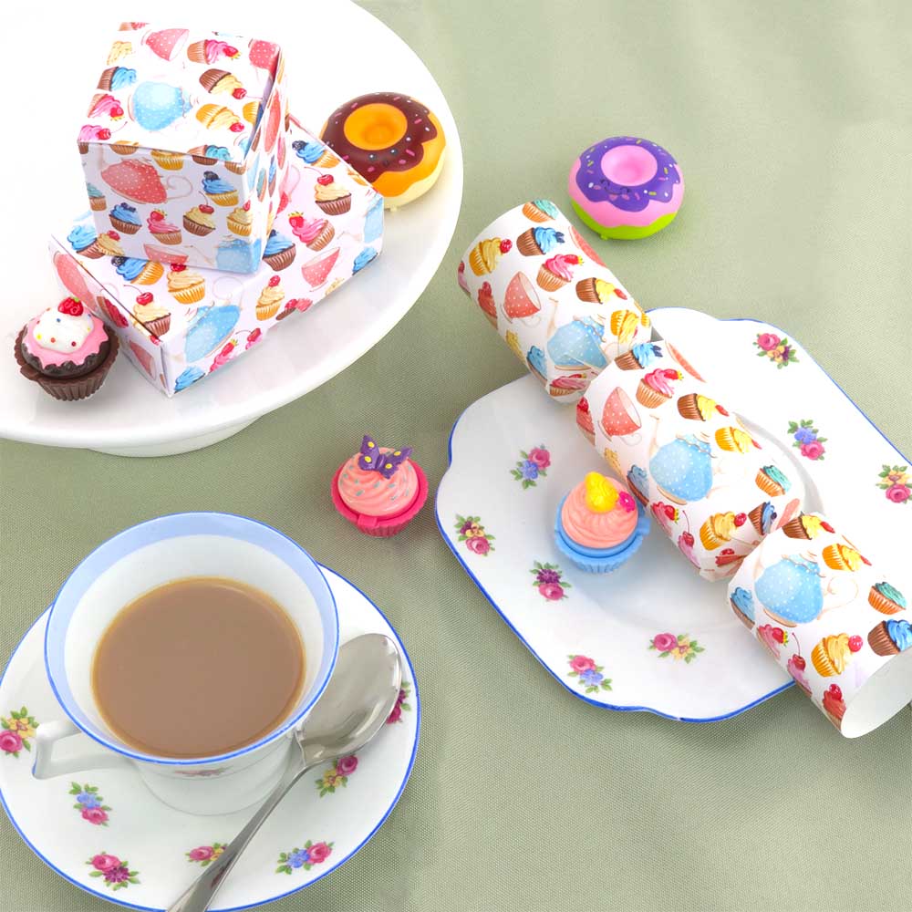 Afternoon Tea | Little Gift Box | 5cm Cube | Single or 6 Boxes