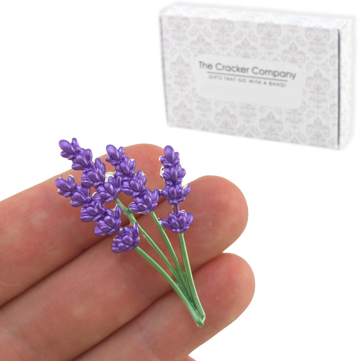Lavender Flower Brooch | 5cm Tall | Little Gift for Ladies | Cracker Filler