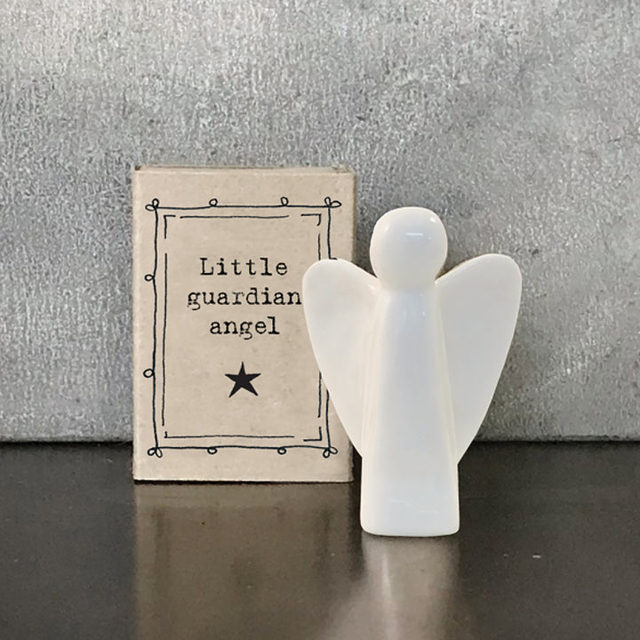 Little Guardian Angel | Ceramic Angel | Cracker Filler | Matchbox Mini Gift