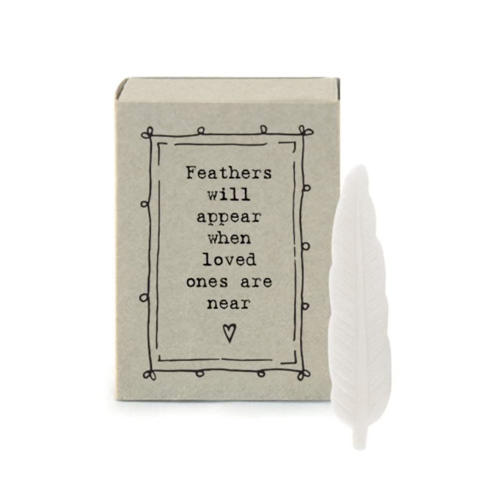 Feathers Will Appear When Loved Ones Are Near | Cracker Filler | Matchbox Gift