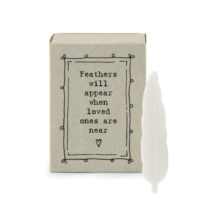 Feathers Will Appear When Loved Ones Are Near | Cracker Filler | Matchbox Gift