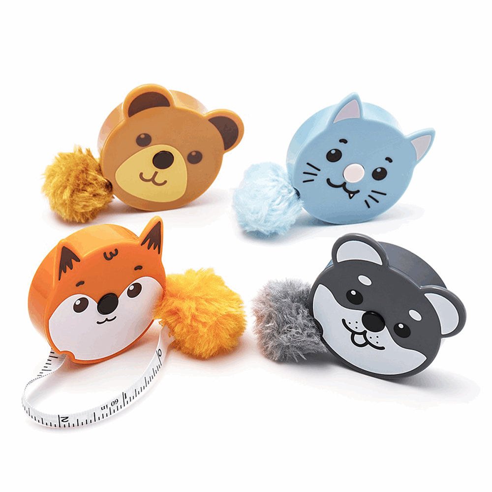 Fluffy & Cute Retractable Tape Measure | Single | Cracker Filler | Mini Gift