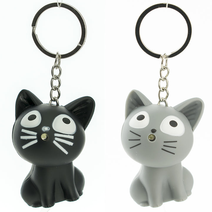 Light Up Pussy Cat Keyring | Single | Mini Gift | Cracker Filler