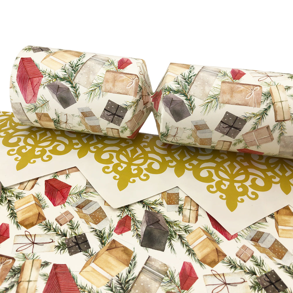 Pine and Presents | Christmas Cracker Making Craft Kit | Make & Fill Your Own