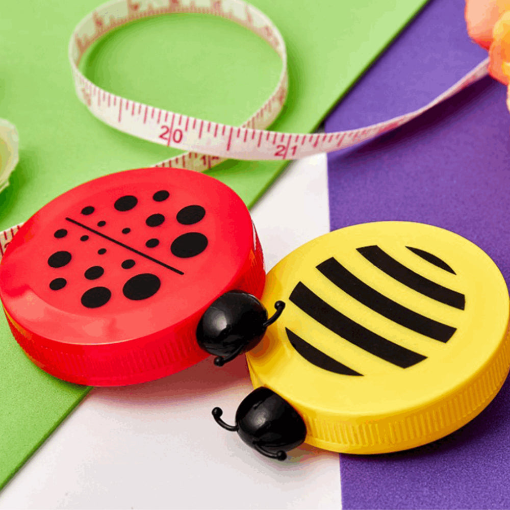 Retractable 150cm Tape Measure | Bee or Ladybird | Cracker Filler | Mini Gift