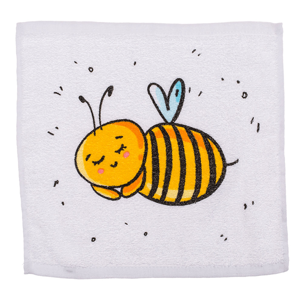 Bee Design Magic Expanding Flannel | Mini Towel | Single | Cracker Filler