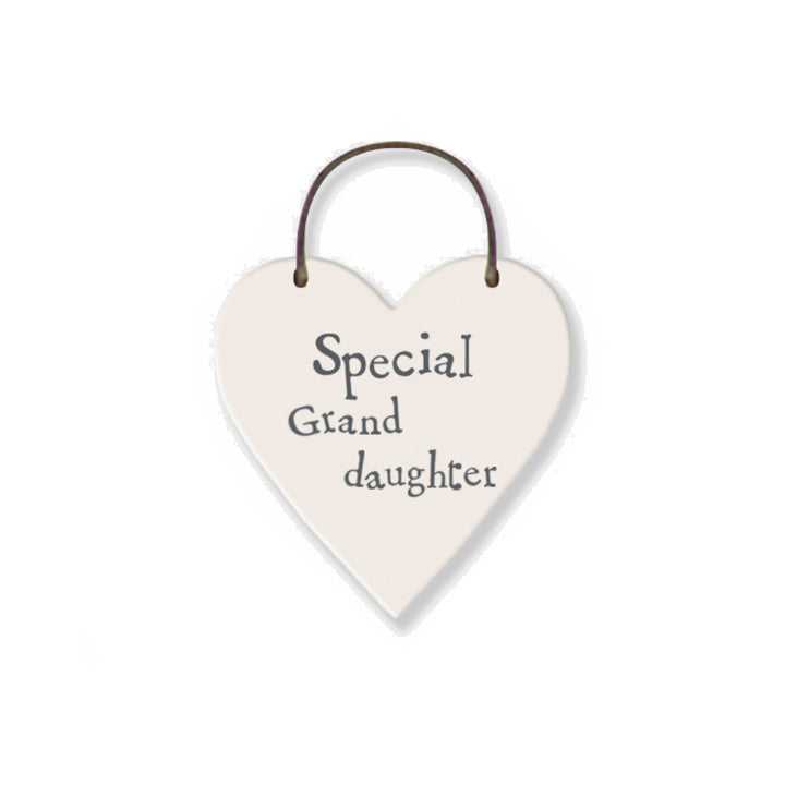 Special Granddaughter - Mini Wooden Hanging Heart | Cracker Filler | Mini Gift