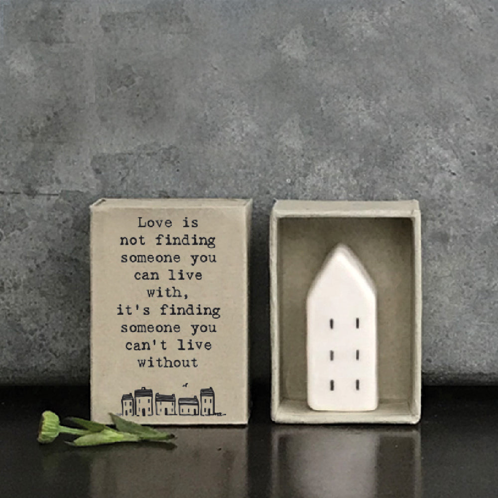 Love Is | Someone You Can't Live Without | Cracker Filler | Matchbox Mini Gift