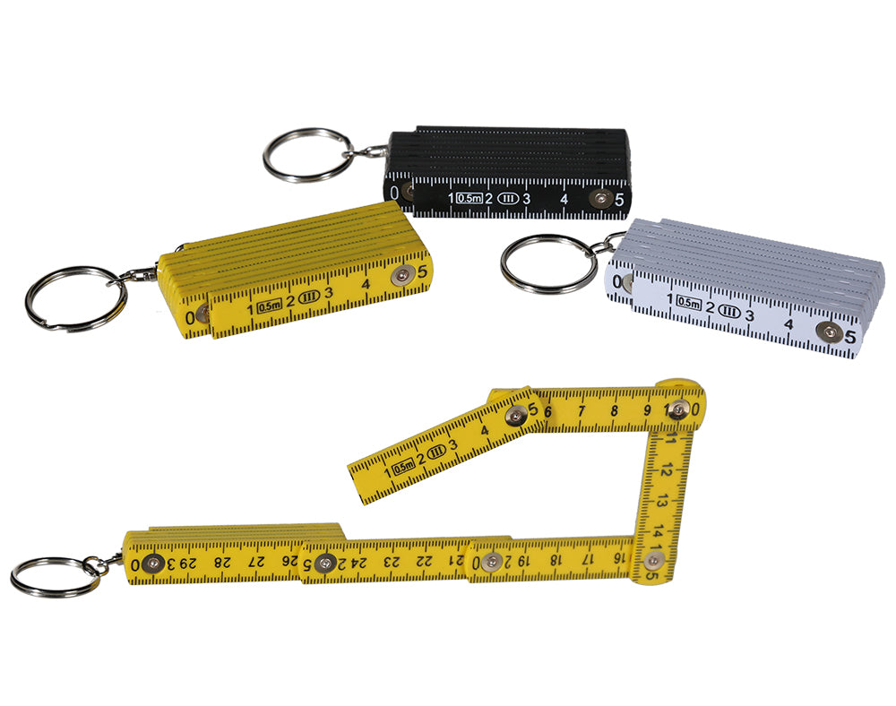 50cm Long Folding Measure Keyring | Single | Mini Gift | Cracker Filler